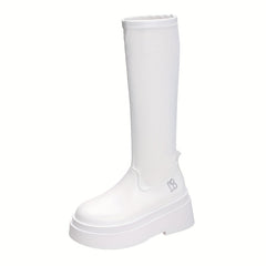 Women's Stretchy Platform Knee High Boots