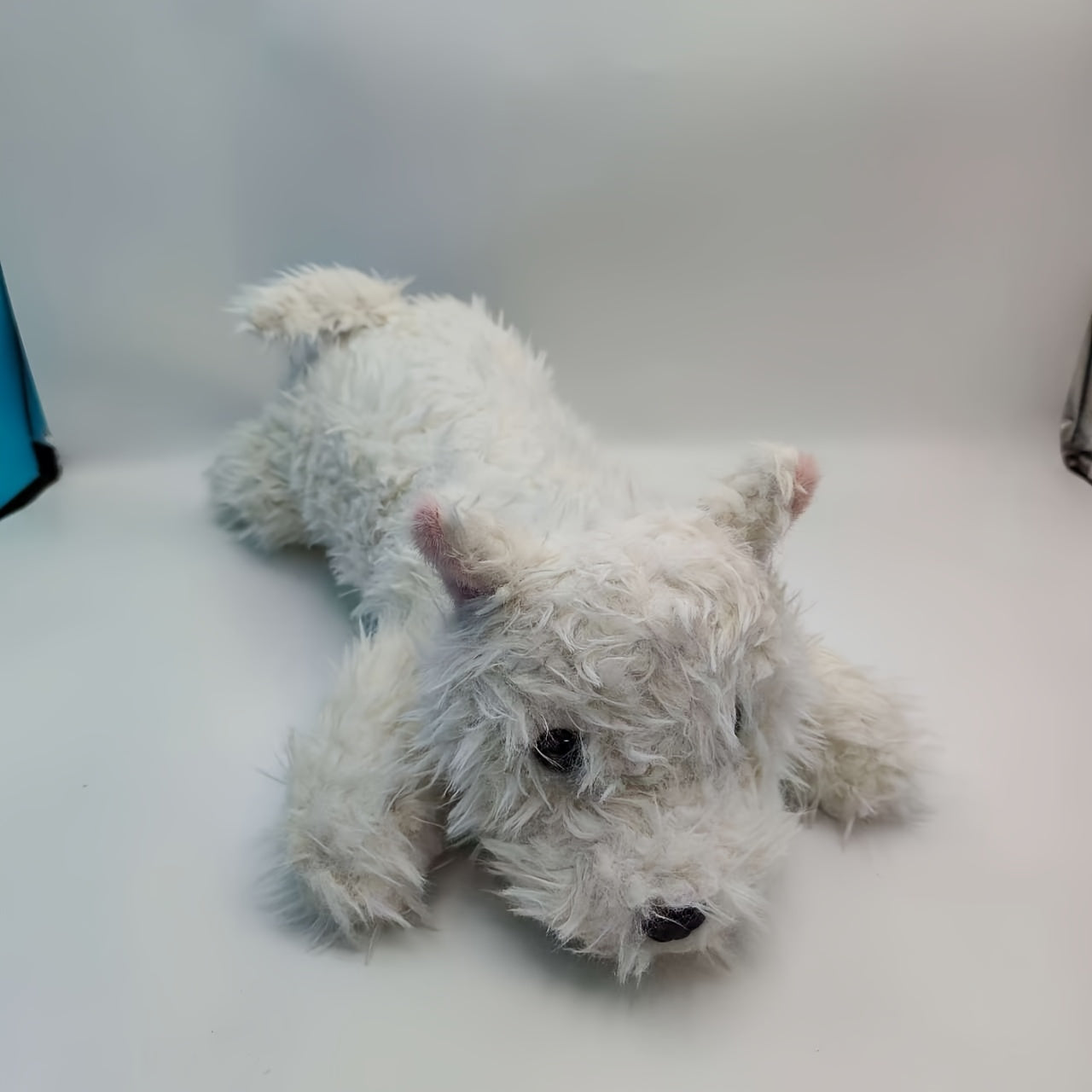 Realistic Dog Plush Toy Soft Polyester Mixed Colors Perfect Gift for Birthdays