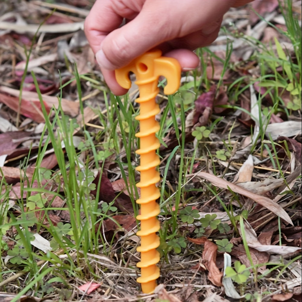 4pcs Spiral Claw Plastic Nails for Outdoor Canopy Tent Setup