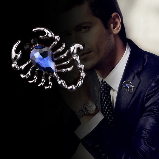 Vintage Scorpion Brooch for Men