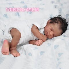 Realistic Reborn Boy Doll Soft Touch Vinyl Sleeping Beige Hand Painted