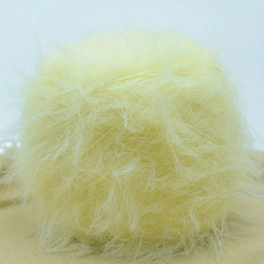 Soft Long Hair Mink Fur Hand Knitted DIY Sweater Coat Bag Doll Material Thread