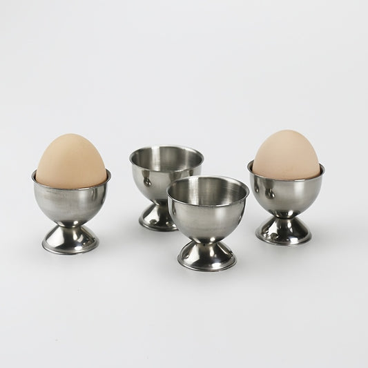 Stainless Steel Egg Cup Round Egg Holders Mini Egg Tray