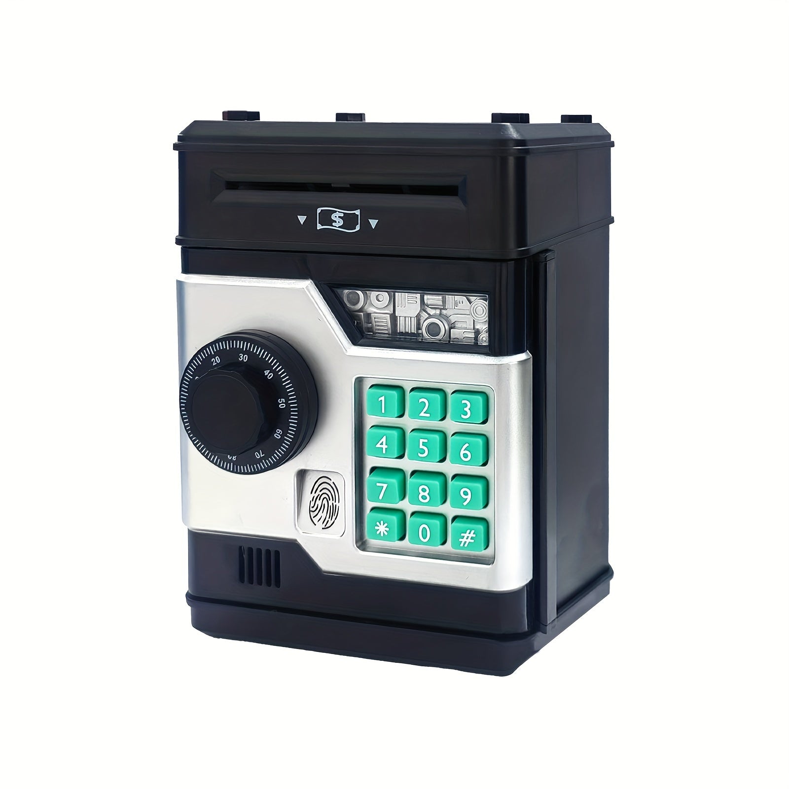 Secure Electronic Coin Bank with Password and Fingerprint Unlock