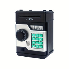 Secure Electronic Coin Bank with Password and Fingerprint Unlock