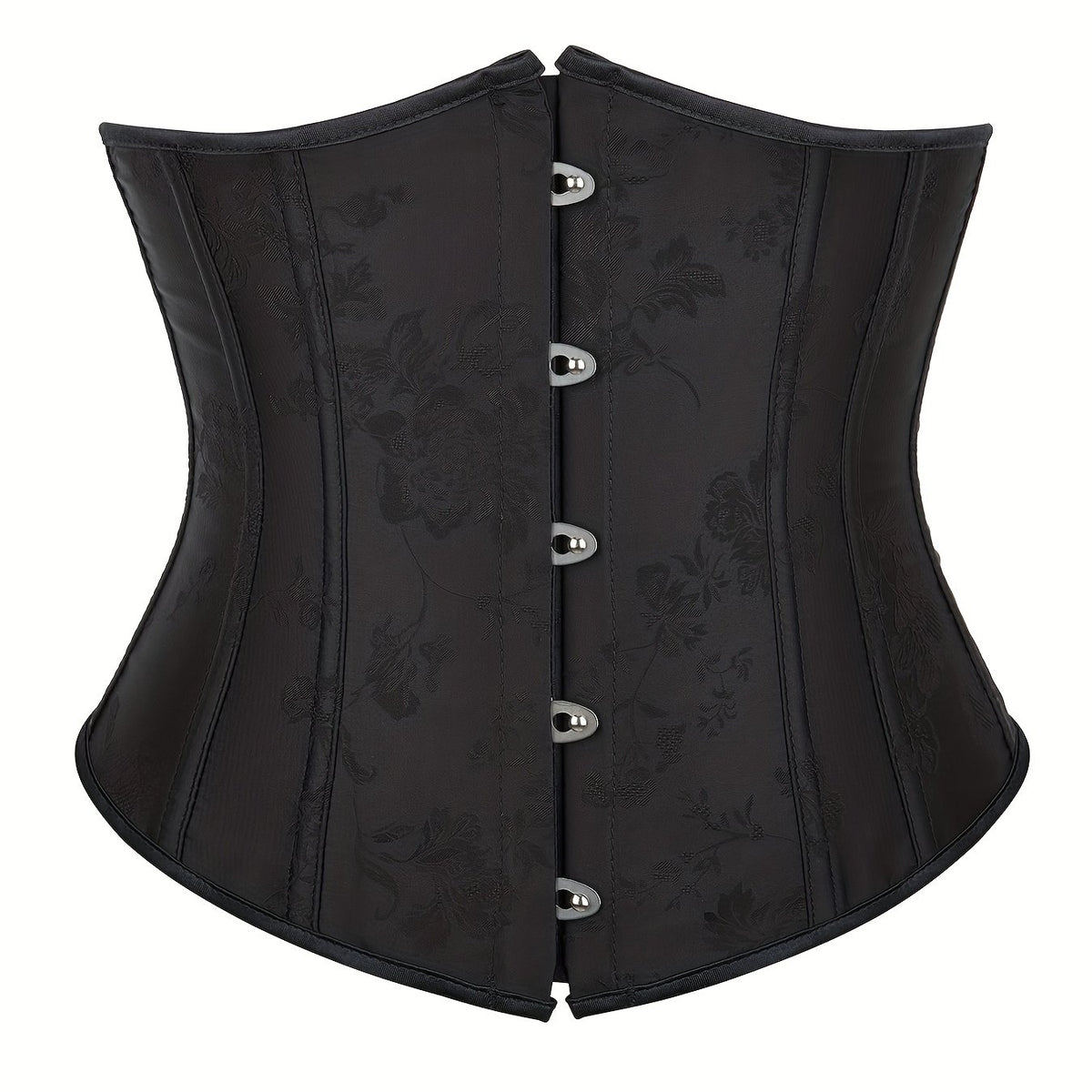 Jacquard Strapless Corset Bustier Tummy Control Lace Up Slimmer Body Shaper