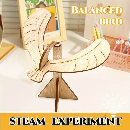 Wooden Balanced Bird Steam Experiment DIY Handcrafted Puzzle Kit