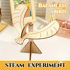 Wooden Balanced Bird Steam Experiment DIY Handcrafted Puzzle Kit