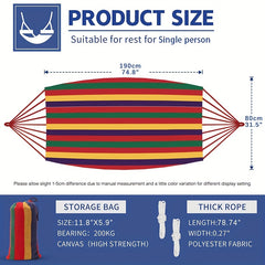WESTTUNE Portable Outdoor Camping Hammock Ultralight Hanging Bed