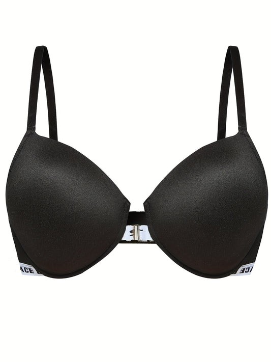 Plus Size Sexy Bra Front Closure Molded Cup Underwire Bra