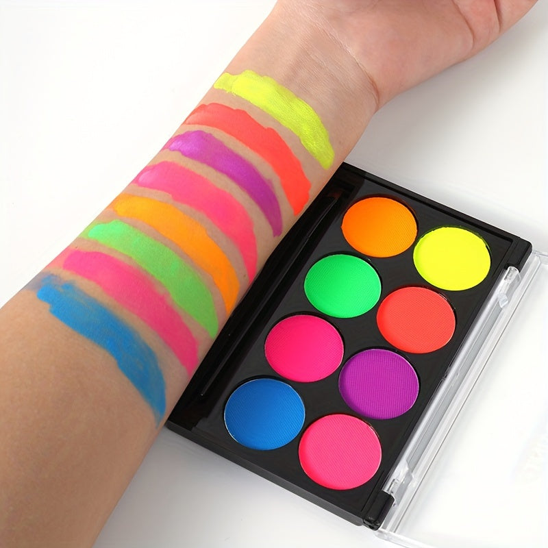 Glow UV Light Face Paint Neon Colors Palette
