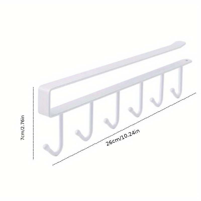 Multifunctional Kitchen Hook Under Cabinet Hanging Rack Storage Hook