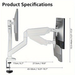 BEWISER Monitor Stand Single Monitor Mount Gas Spring Adjustable Stand