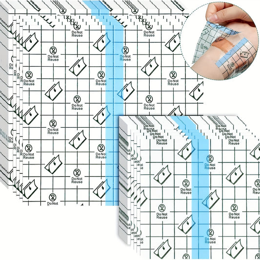 50 Clear Waterproof Adhesive Bandage for Tattoos, Keeps Tattoos Dry