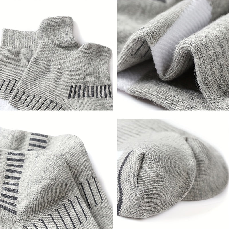 Men's Breathable Arch Support Ankle Socks for Sports