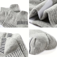 Men's Breathable Arch Support Ankle Socks for Sports