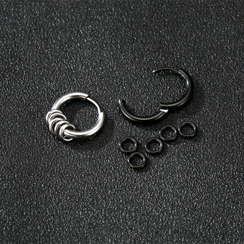 Stainless Steel Spring Clip Earrings Casual Earrings