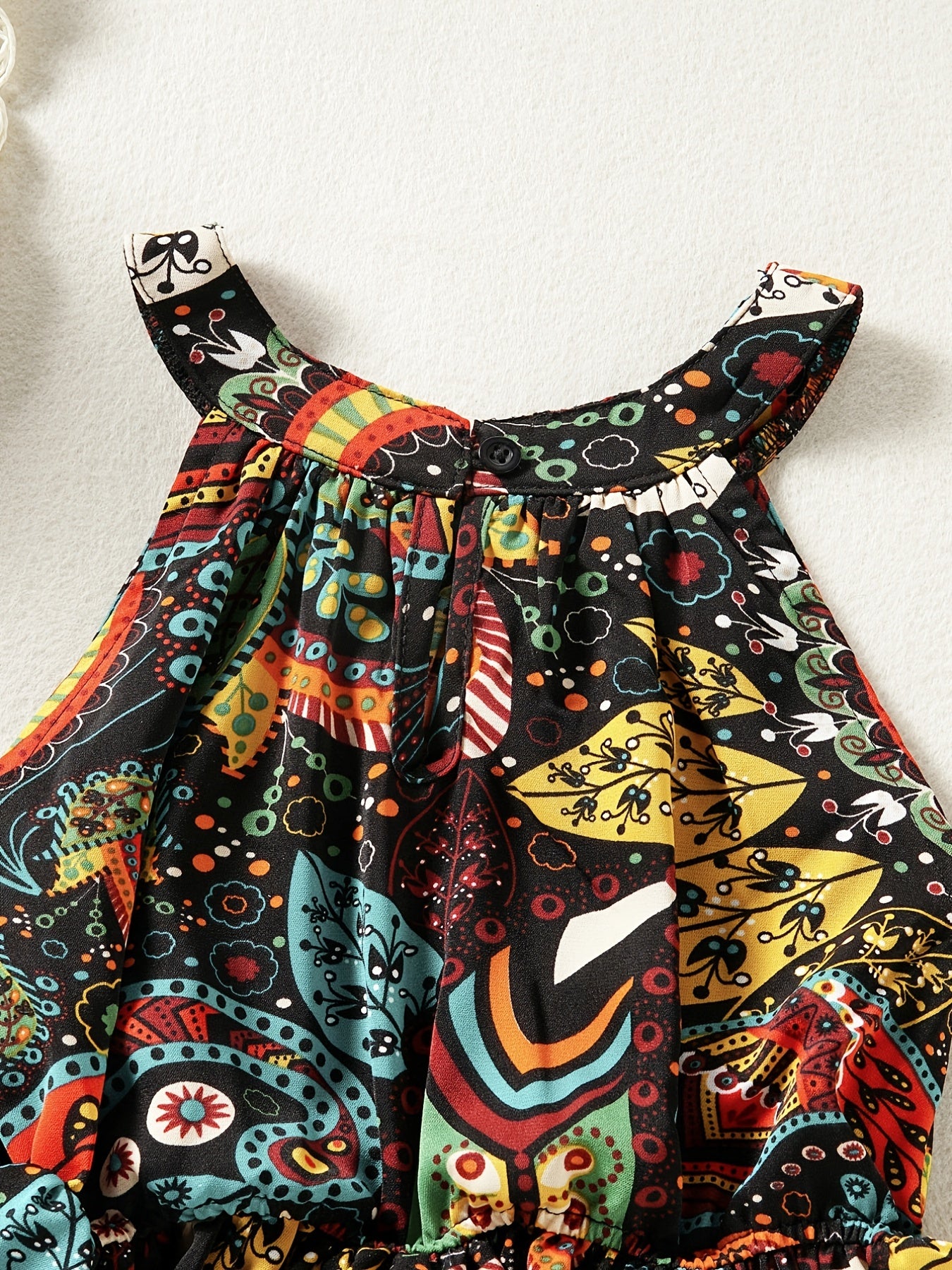Girls Boho Graphic Casual Dress for Party Beach Vacation