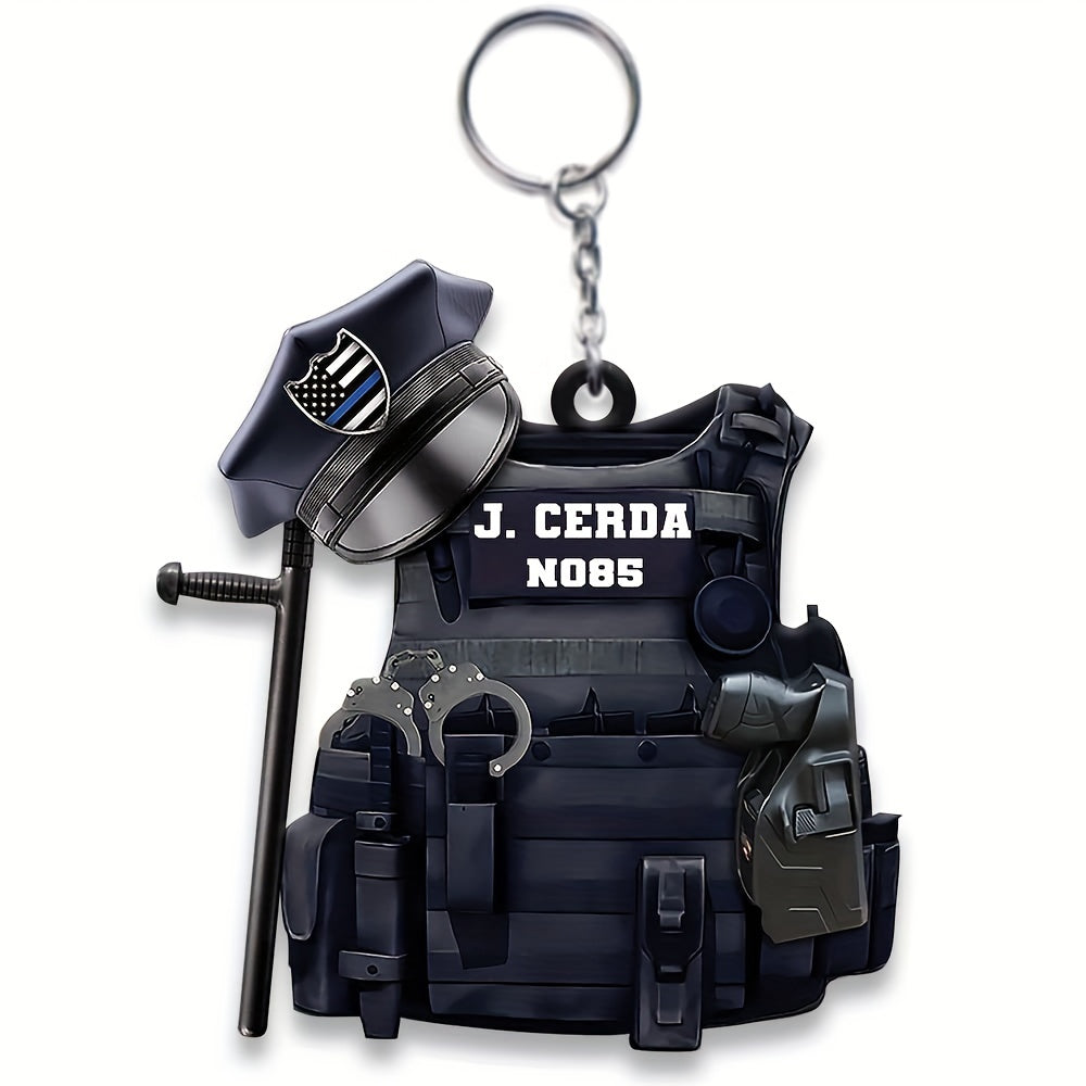 Acrylic Backpack Ornament Keychain for Men and Women