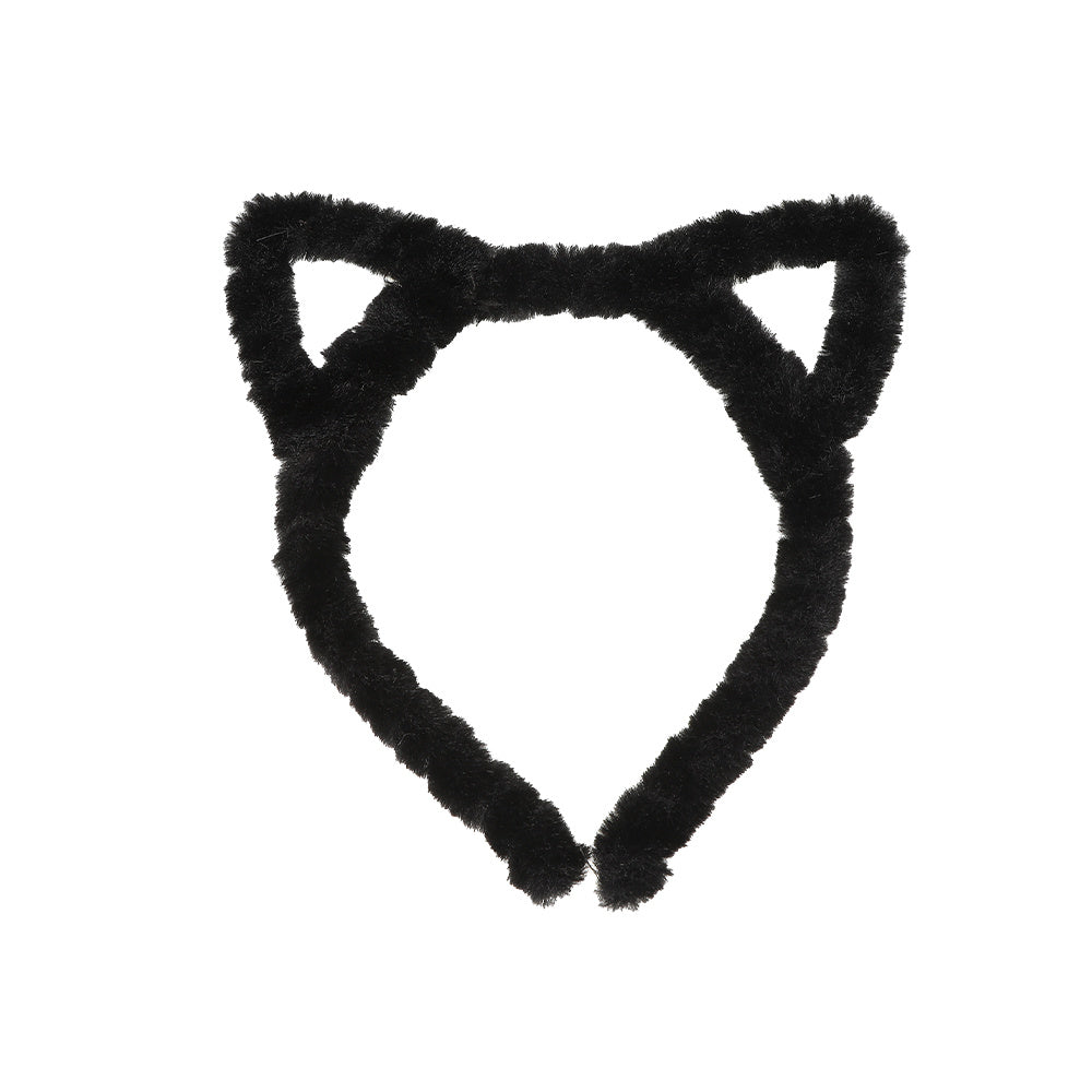 Plush Cat Ears Headband Winter Hair Hoop Makeup Bandana Hair Accessories
