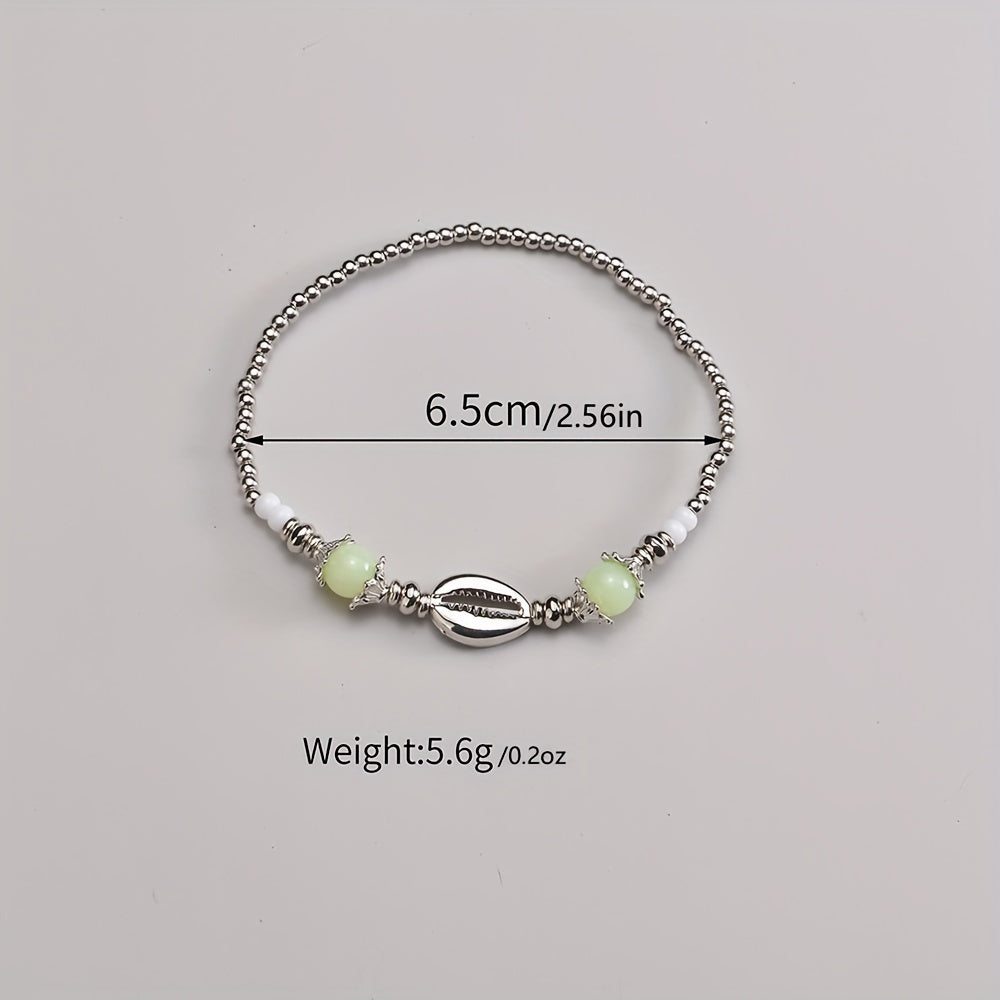 Beaded Anklet Adjustable Ankle Bracelet Ladies Foot Jewelry