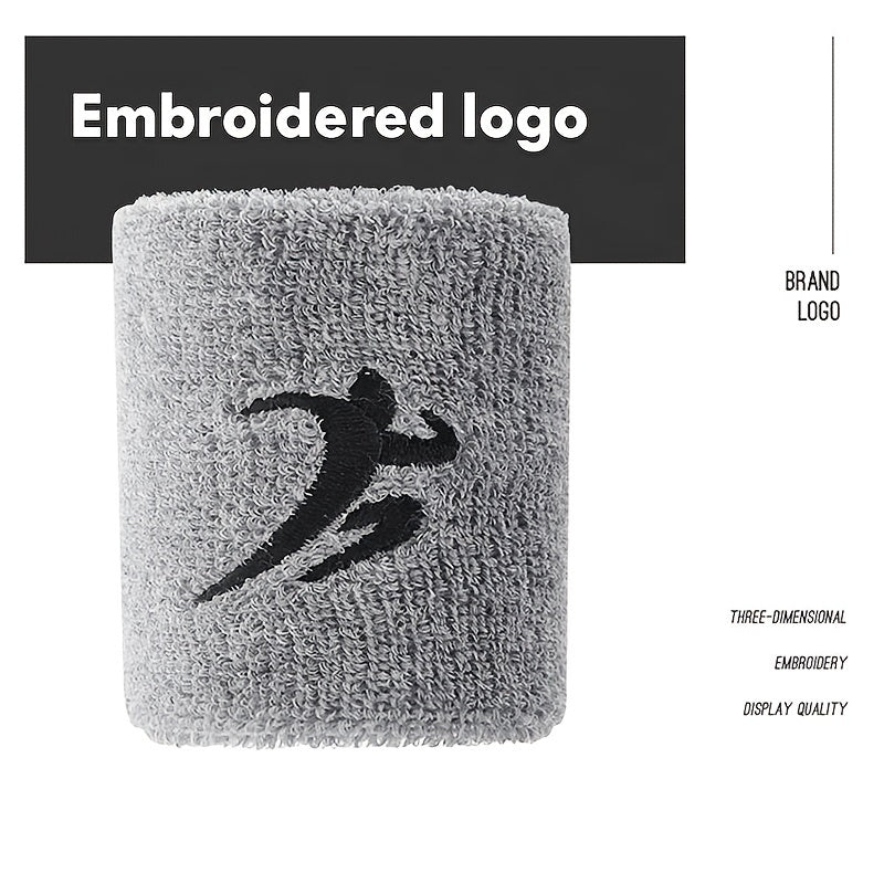 Sports Sweat Absorbent Wrist Guard with Embroidery