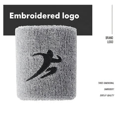 Sports Sweat Absorbent Wrist Guard with Embroidery