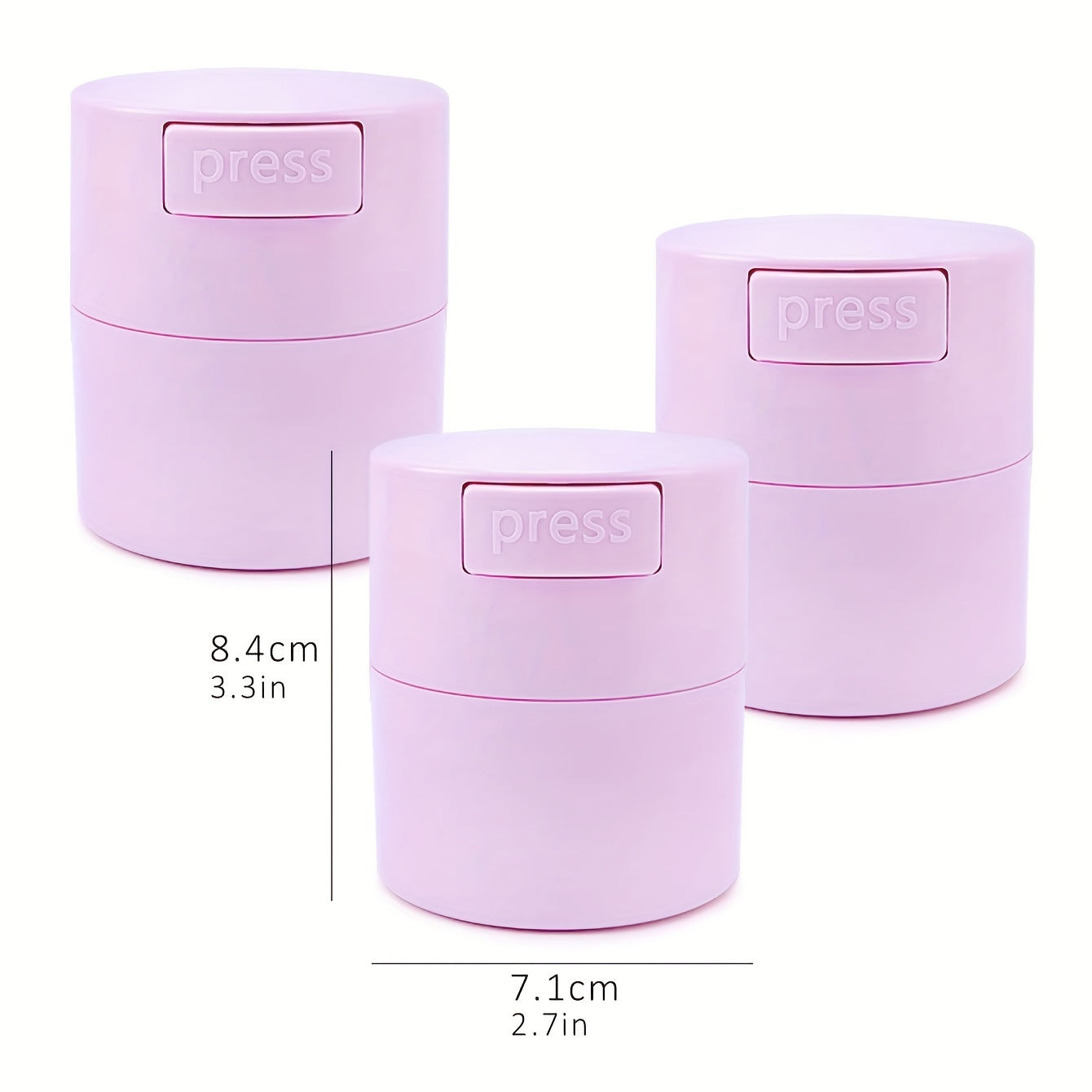 Sealed Eyelash Extension Container Makeup Case Cosmetic Storage Tank
