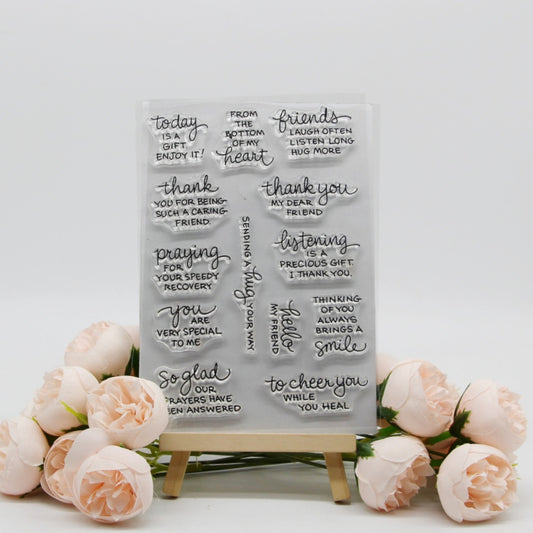 Clear Silicone Stamps for Crafting Joy