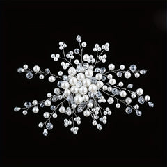 Faux Pearl Crystal Hair Comb Women's Hair Accessory