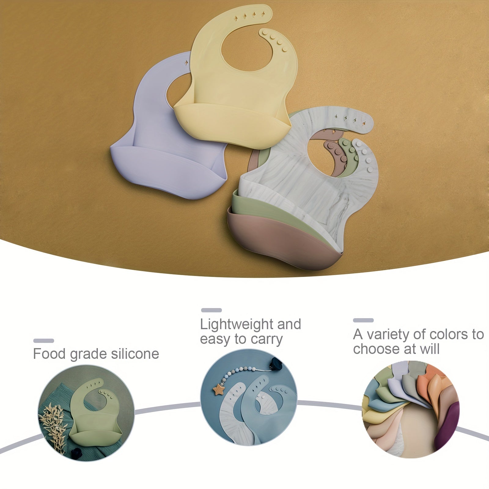 3D Silicone Bib For Babies Waterproof