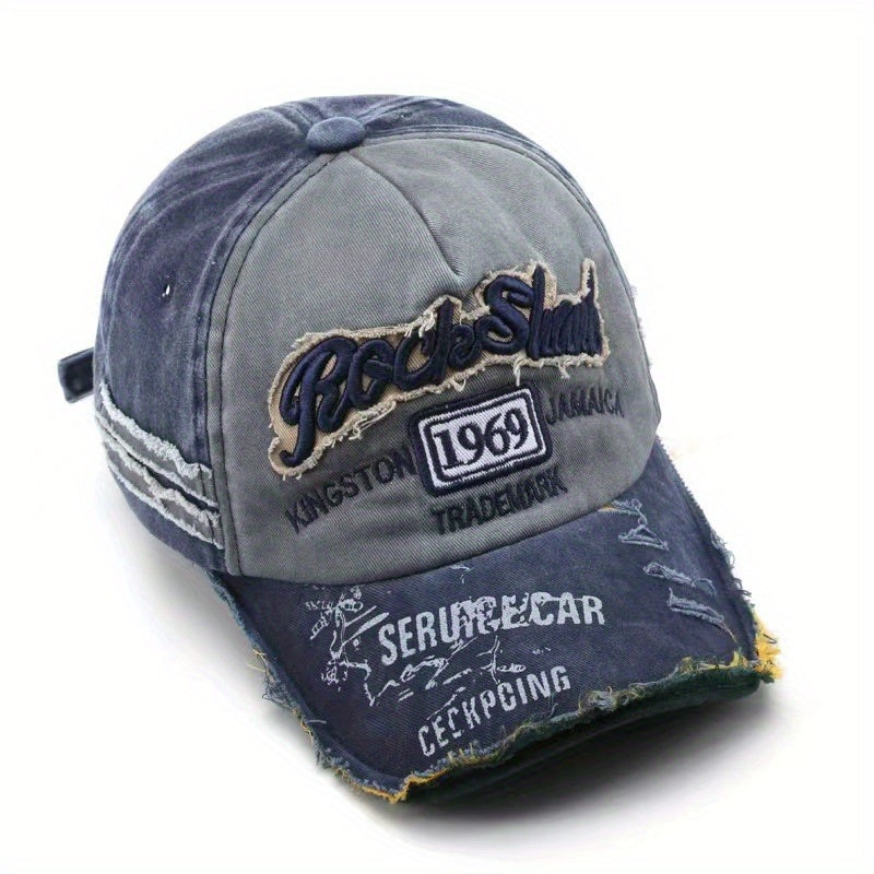 Mens Embroidered Baseball Cap in Multiple Colors