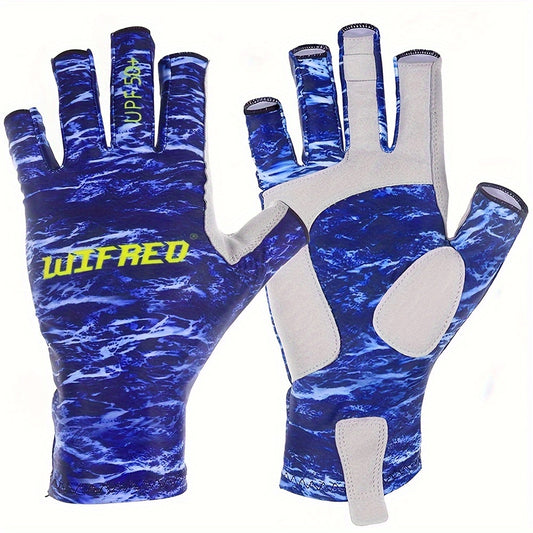 Anti slip Fishing Gloves Fingerless Gloves For Fishing Biking Camping