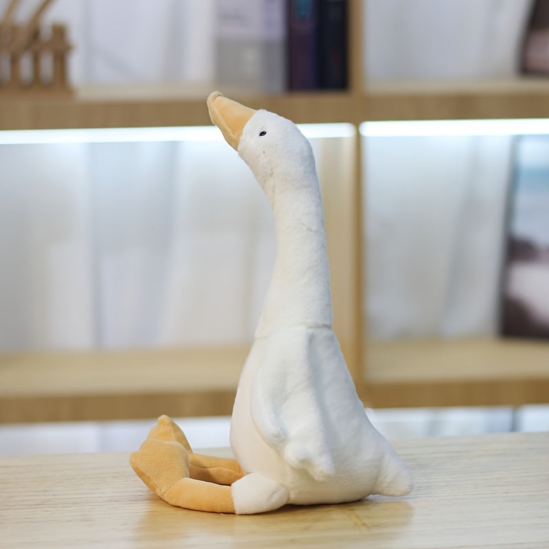 Grey Pink Duck Plush Toy Soft Stuffed Animal Perfect Gift Animal Kids