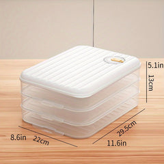 Refrigerator Storage Box for Fresh Dumplings, Wontons, Wraps