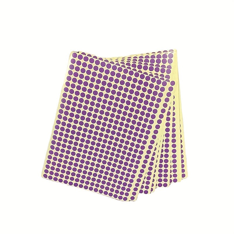 15 Multicolor Dot Sticker Round Adhesive Label DIY Stickers