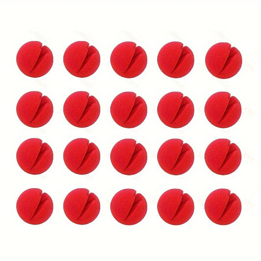 20PCS Red Circus Clown Nose Christmas Costume Party Cosplay Halloween Decor