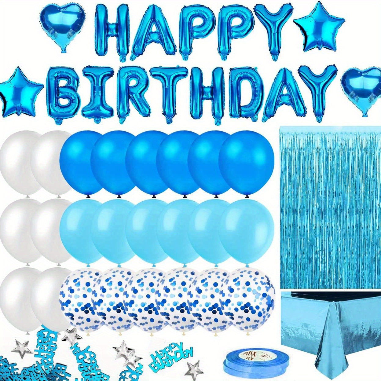 Colorful Birthday Party Decoration Kit