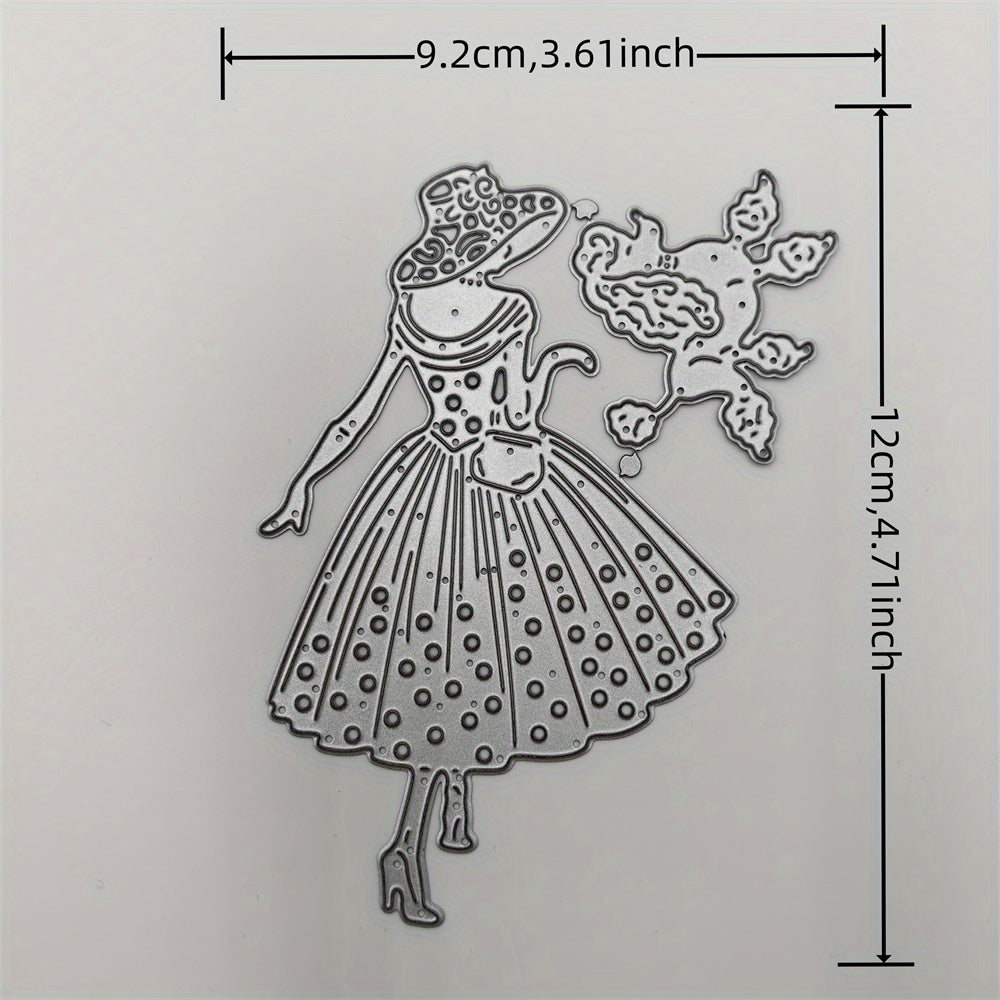 Vintage Girl Cutting Mold for DIY Scrapbooking Album Craft