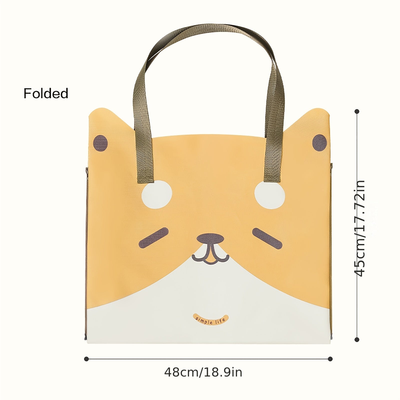 2 in 1 Foldable Picnic Mat Cartoon Pattern Waterproof Durable Pad