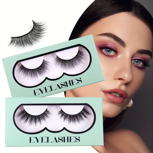 3D Chem Fiber False Eyelashes Thick Curling Messy Simulated Reusable