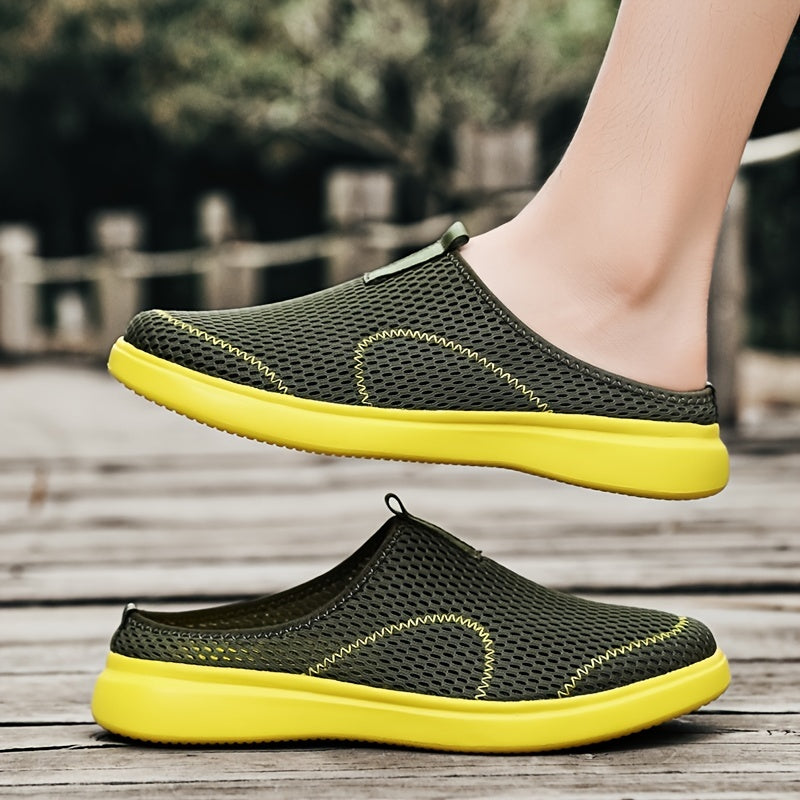 Men's Lightweight Mesh Slip-On Sandals Green