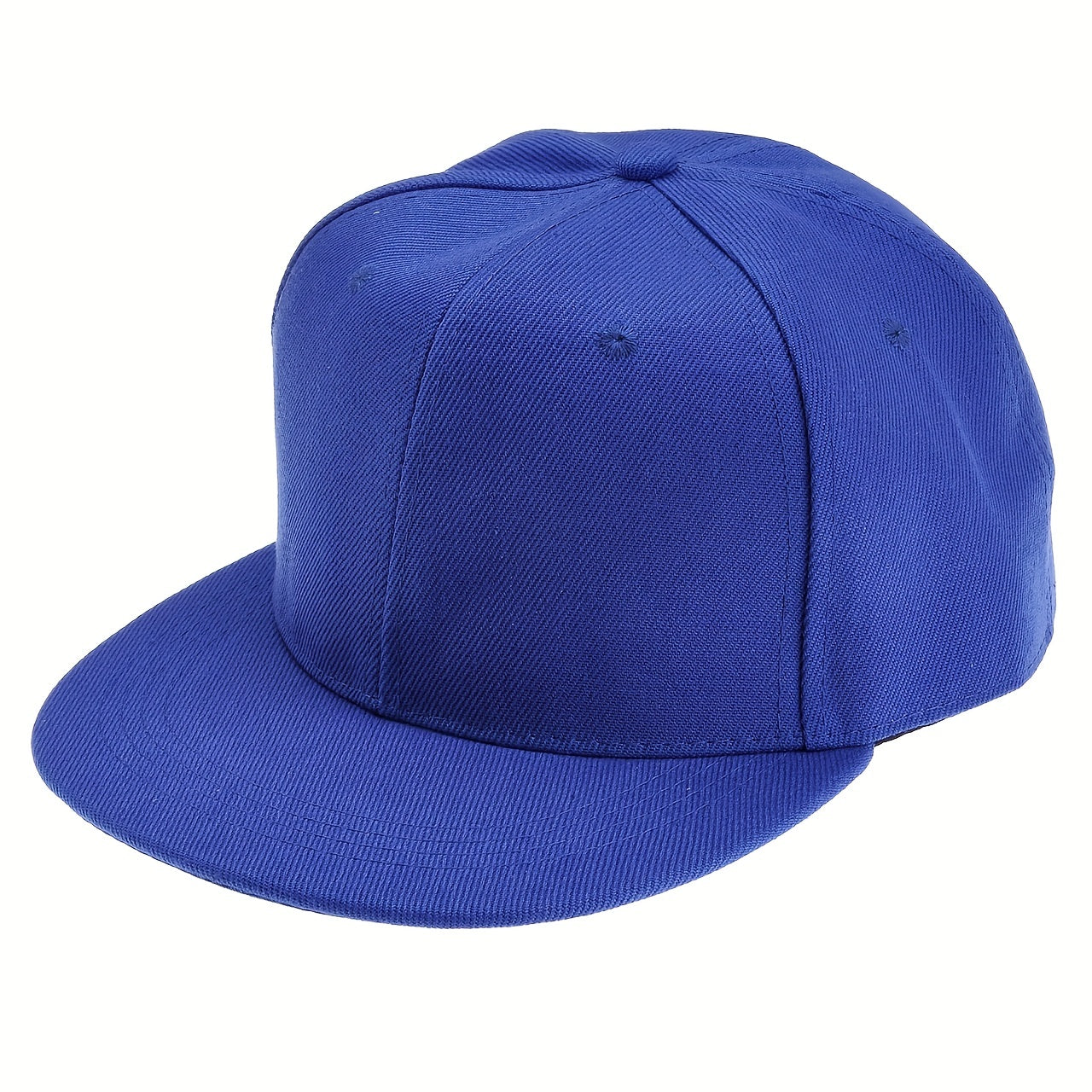 Solid Flat Brim Baseball Cap Hip Hop Peaked Cap