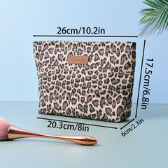 Leopard Print Makeup Bag Travel Storage Cosmetic Pouch Organizer Coin Purse