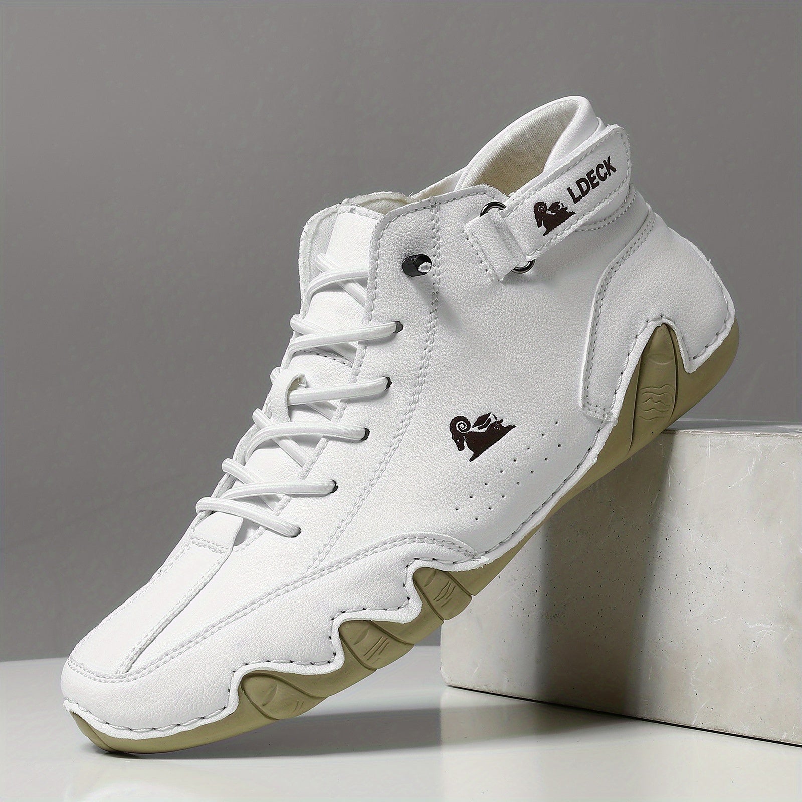 Men's Non Slip Breathable Casual Sneakers Hook And Loop Fastener Boots