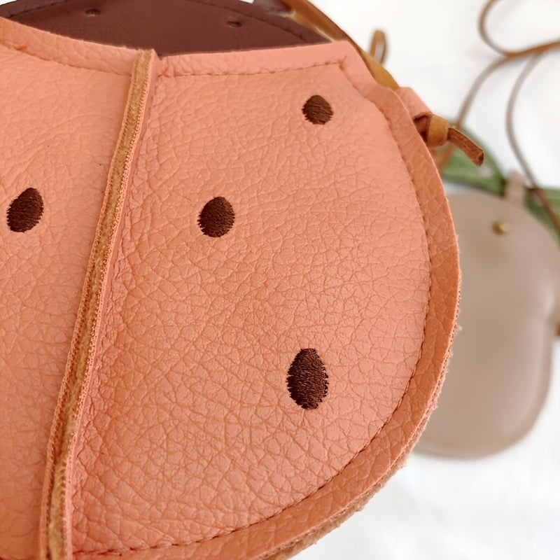 Kids Cartoon Pumpkin Pear Ladybug Mini Bag