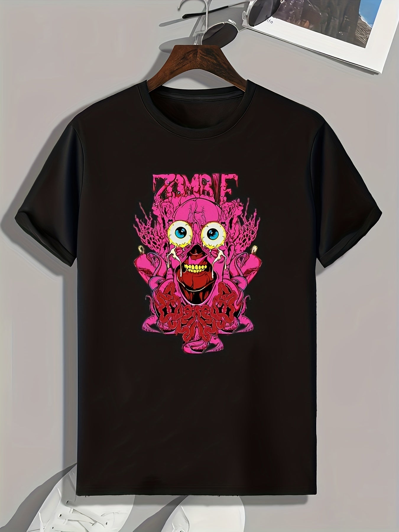 Monster Print Men's Graphic T shirt Casual Comfy Tees For Summer