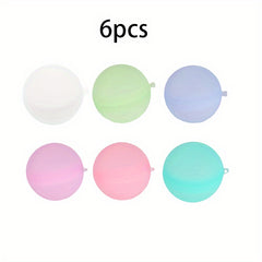6pcs Reusable Silicone Water Balloon for Summer Activities
