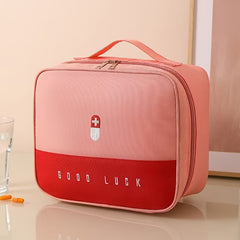 Durable Polyester Medicine Organizer Travel Case with Storage Pocket