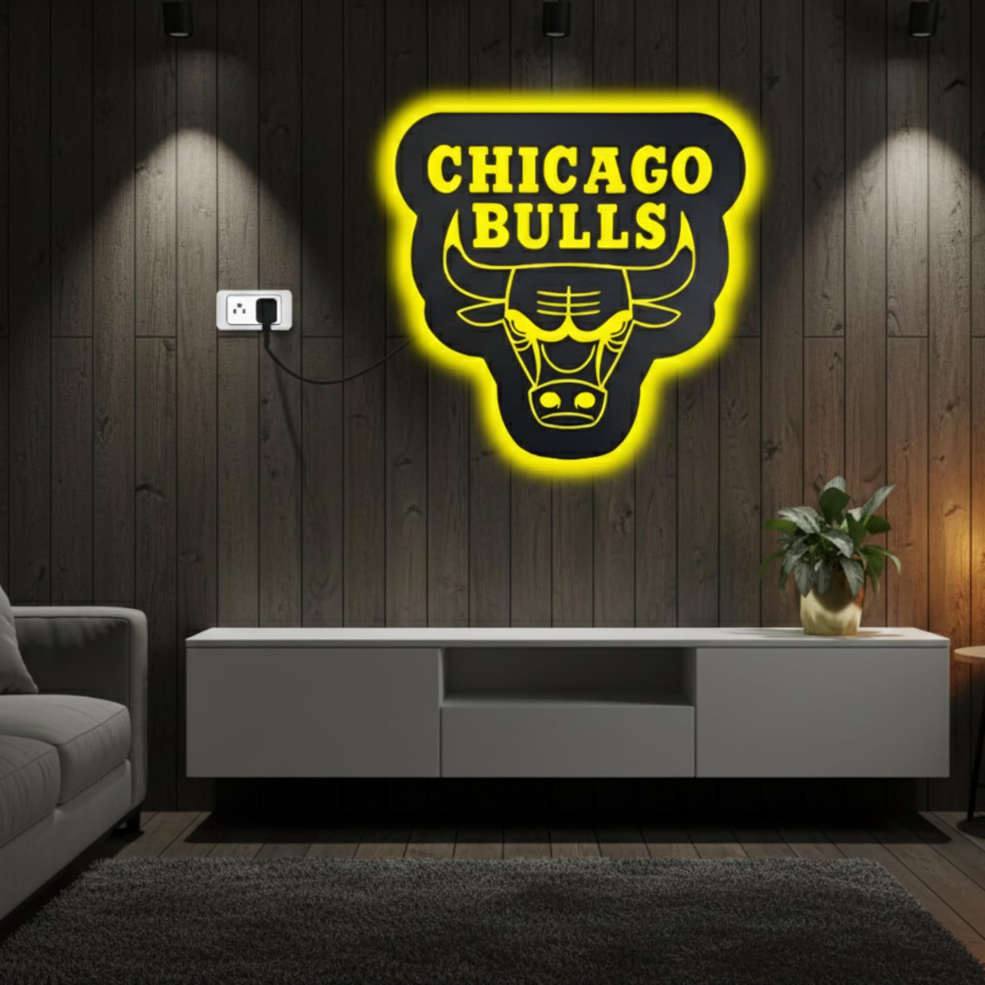 Prime Royal Basketball Team Style Backlit Logo Wall Art with RGB LED ...